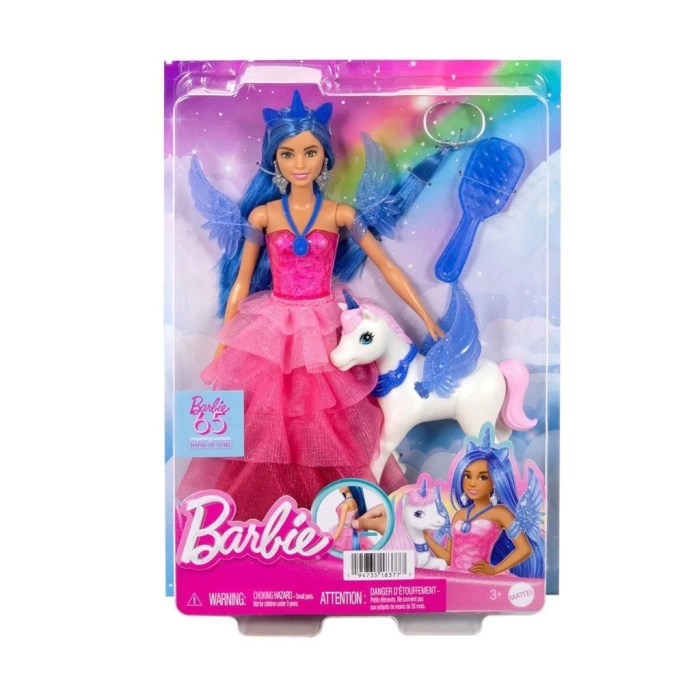 NessiWorld HRR16 Barbie Mavi Saçlı Prenses Bebek