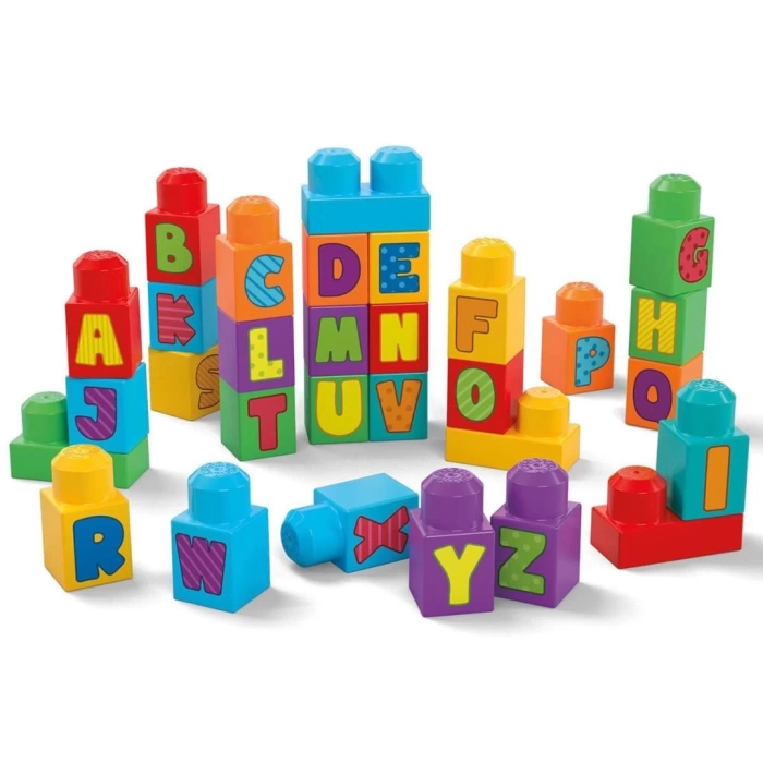 Nessiworld HRR60 Mega Bloks Alfabeli Blok Çantası 30 parça +1 yaş