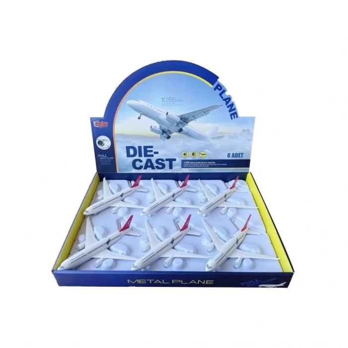 Nessiworld HW-180 2823 RED CB IŞIKLI SESLİ METAL YOLCU UÇAĞI