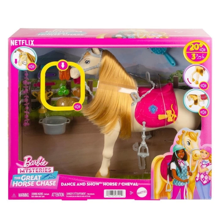 Nessiworld HXJ42 Barbie ve Dansçı Atı - Barbie Mysteries: The Great Horse Chase