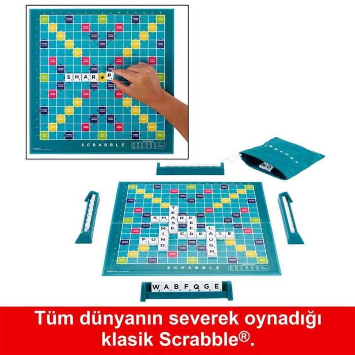 NessiWorld HXV98 Scrabble Orijinal İkisi Bir Arada Türkçe