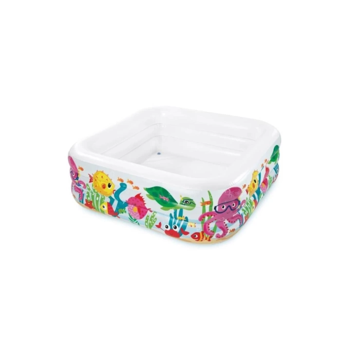 Nessiworld  IH57471 Intex Akvaryum Desenli Kare Havuz 159x159x50cm