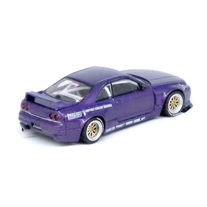 Nessiworld Inno 1/64 Nissan Skyline GT-R (R33) PANDEM ROCKET BUNNY Purple