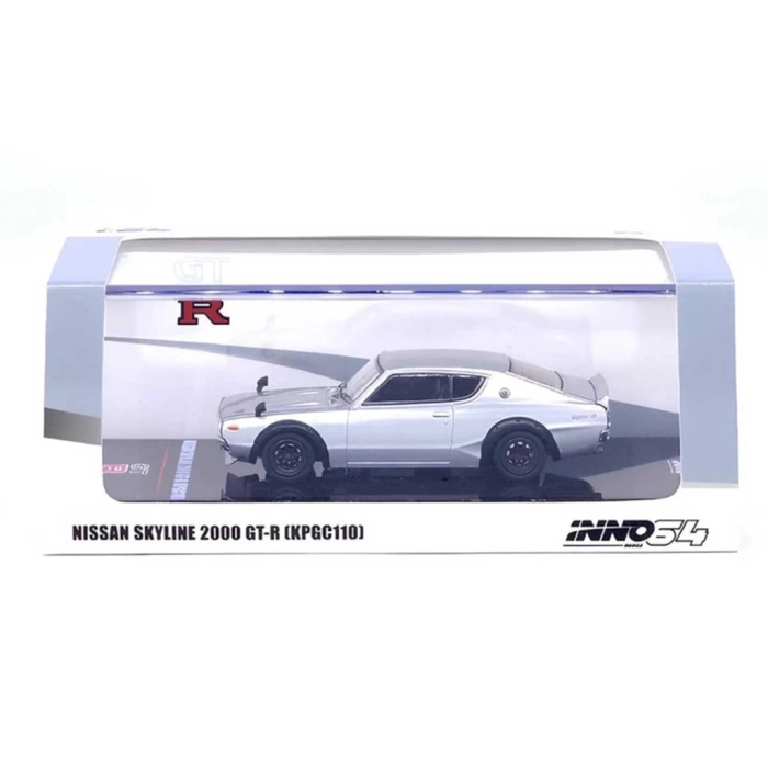 Nessiworld Inno 1:64 Nissan Skyline Silver 200 GT-R