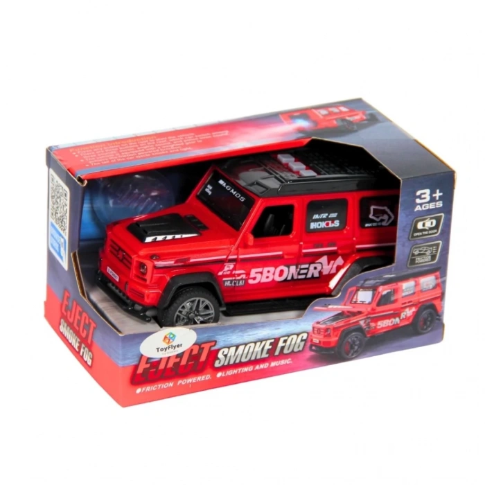 Nessiworld Işıklı Sesli Duman Çıkaran Sürtmeli Spor Jeep BCP-1A