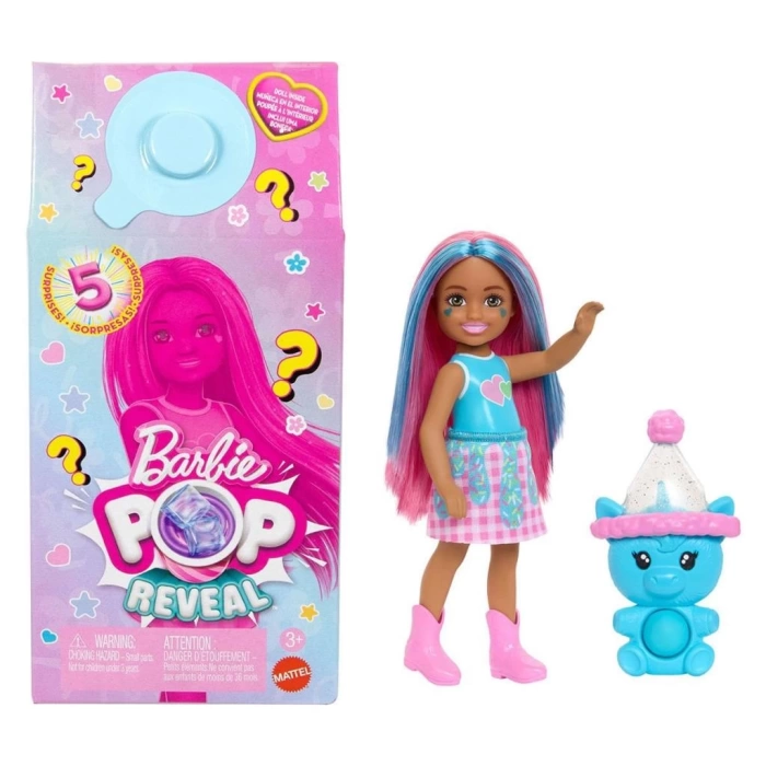 Nessiworld JCN89 Barbie Chelsea POP Reveal Milkshake Serisi