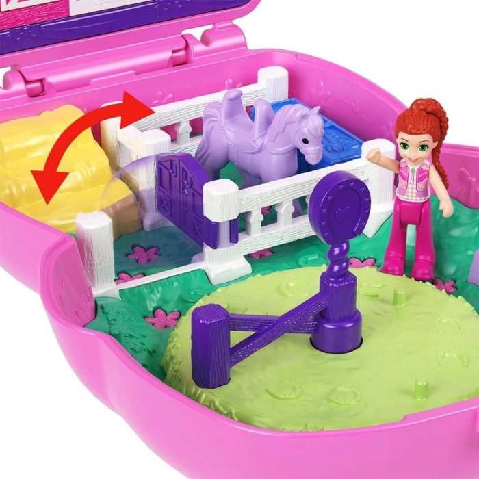 Nessiworld JCR39 Polly Pocket Midilliyle Rodeo Heyecanı Mikro Oyun Seti