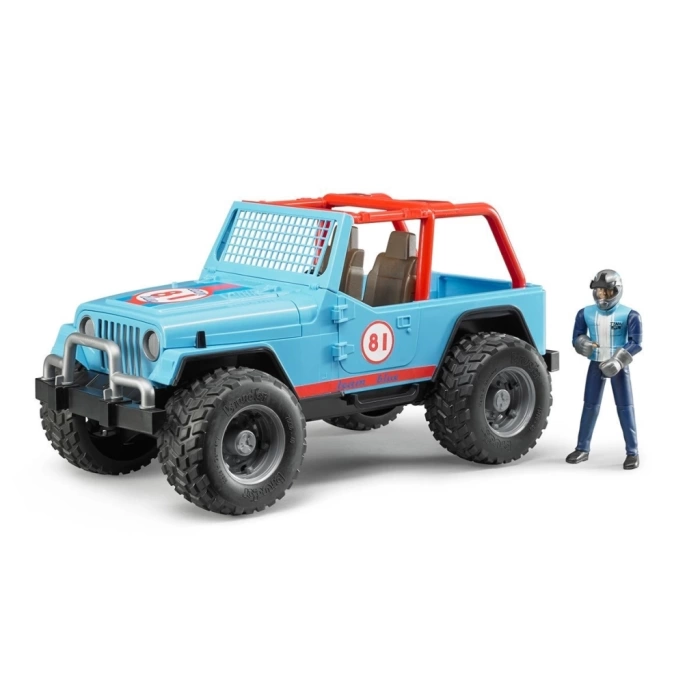 Nessiworld Jeep Cross Mavi Safari Aracı Ve Kasklı Pilotu