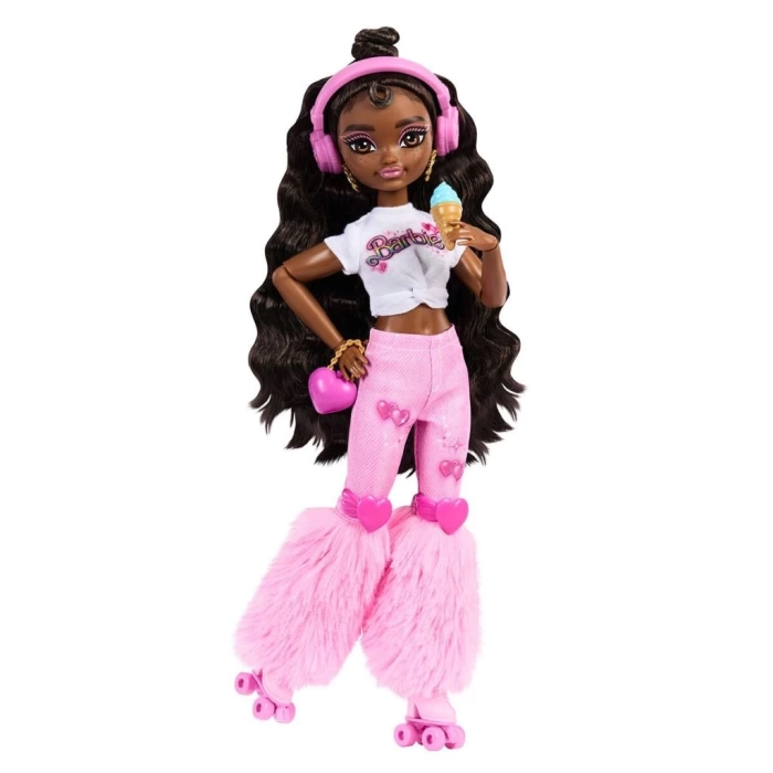 Nessiworld JFX97 Brooklyn-Barbie Dream Besties Paten Partisi Brooklyn Bebek ve Aksesuarları