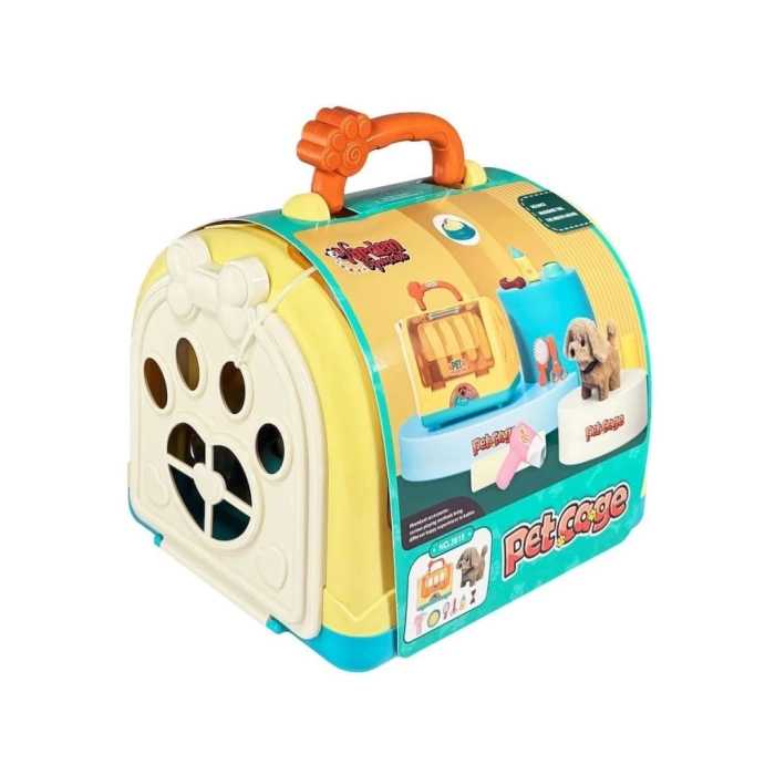 Nessiworld JND-3615 Taşıma Çantalı Hareketli Pilli Köpek Set (Pet Shop) -Vardem Oyuncak