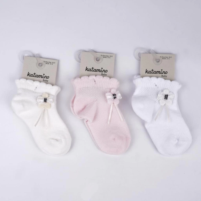 Nessiworld  Katamino Argolis Aks. Kız Bebek Soket Çorap K46344 Asorti