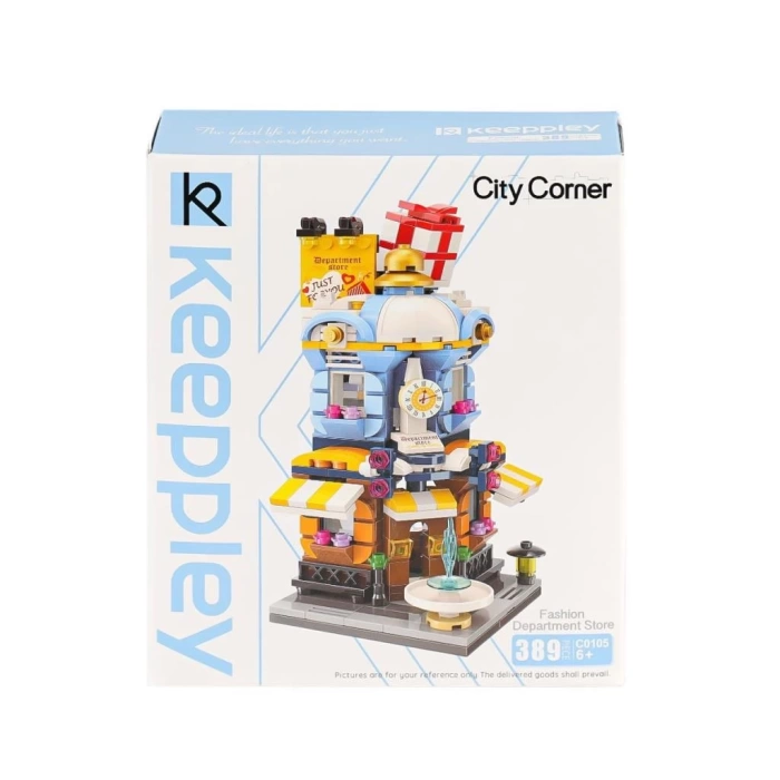 Nessiworld KP0105 Keeppley City Corner Department Store Blok Seti 389 Parça
