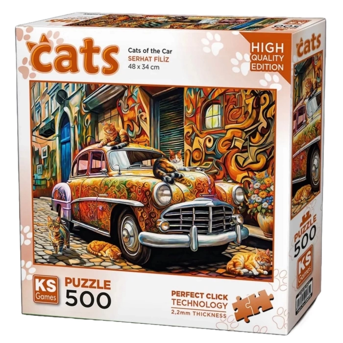 Nessiworld KS Games Cats On The Car Puzzle 500 Parça 20073