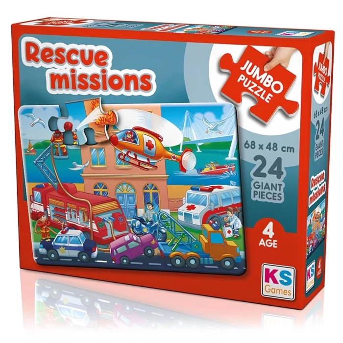 NessiWorld KS Games Rescue Missions 24 Parça Puzzle