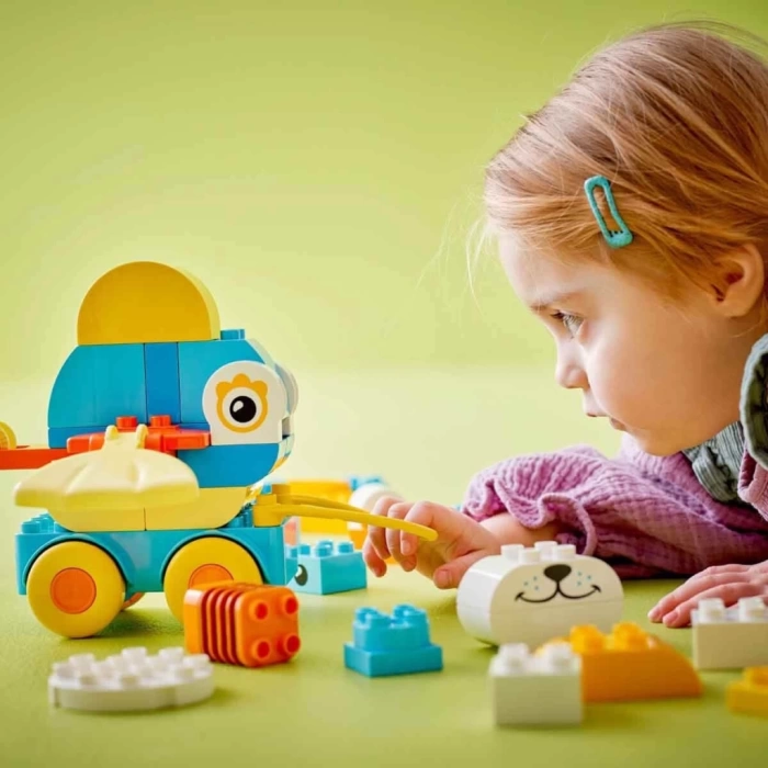 Nessiworld LEGO DUPLO Kasabası 3’ü 1 Arada Tekerlekli Hayvanlar 10448