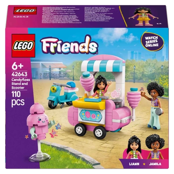 Nessiworld LEGO Friends Pamuk Şeker Standı ve Scooter 42643