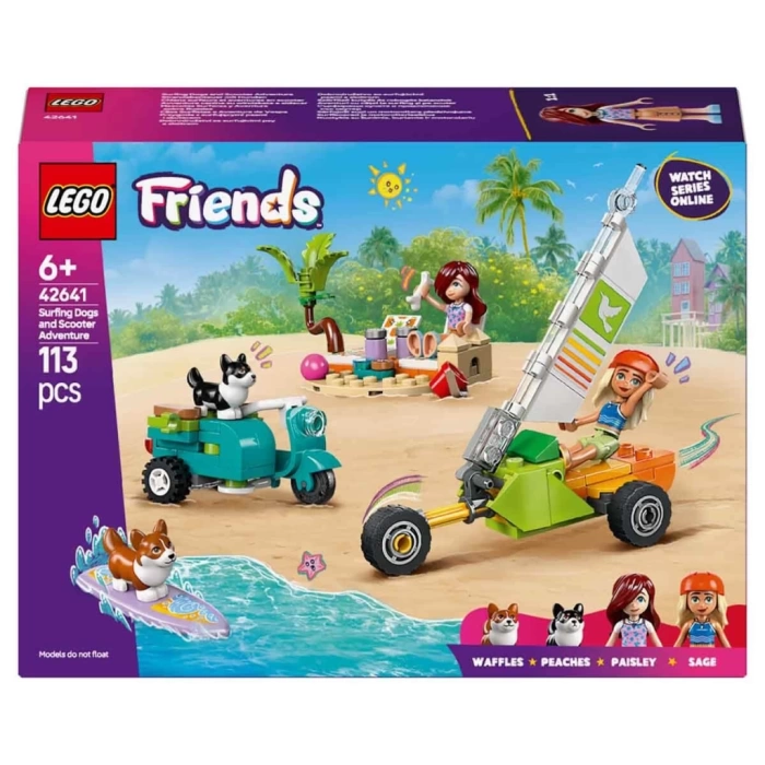 Nessiworld LEGO Friends Sörfçü Köpekler ve Scooter Macerası 42641