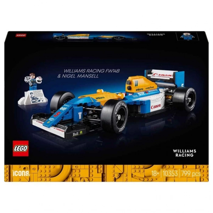 Nessiworld  LEGO Icons Williams Racing FW14B ve Nigel Mansell 10353