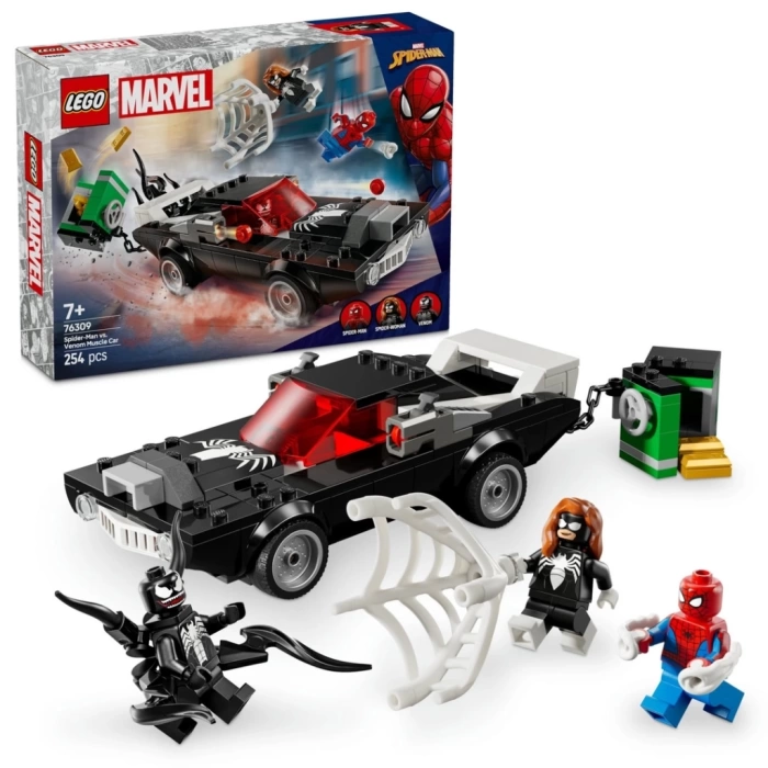 Nessiworld LEGO Marvel Örümcek Adam Venom Arabasına Karşı 76309