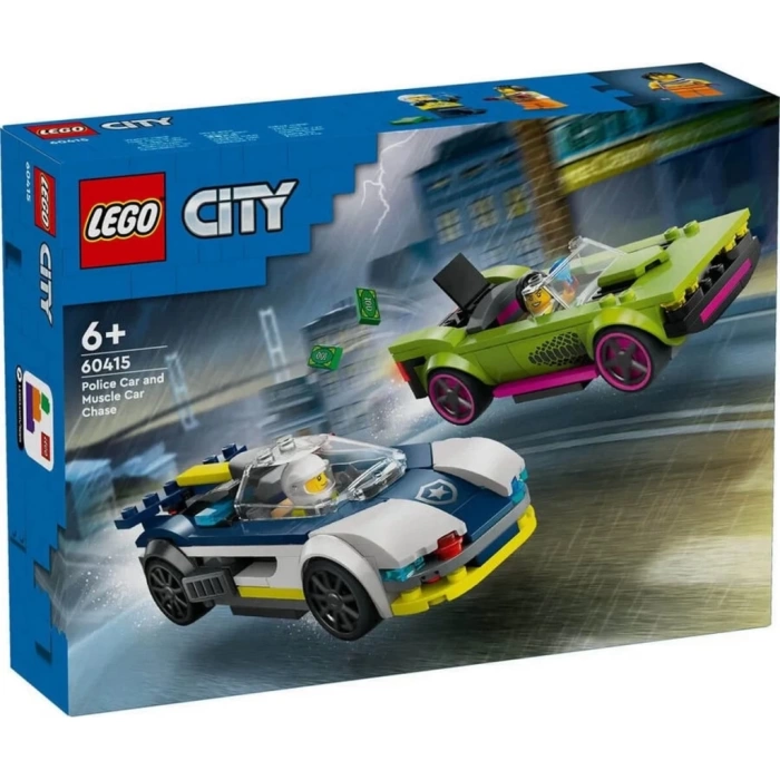 Nessiworld LEGO Police Car and Muscle Car Chase