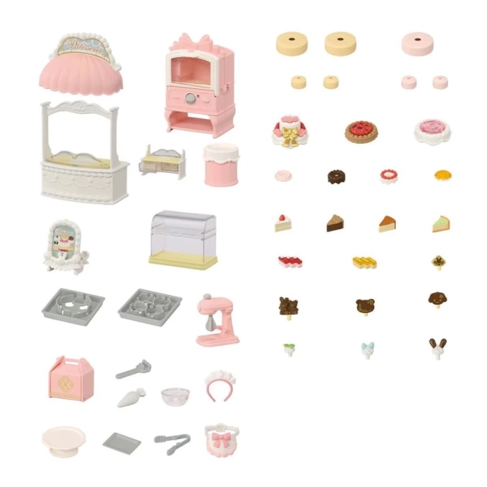 Nessiworld  5807 Sylvanian Families Kasaba Pasta Dükkanı Oyun Seti +3 yaş