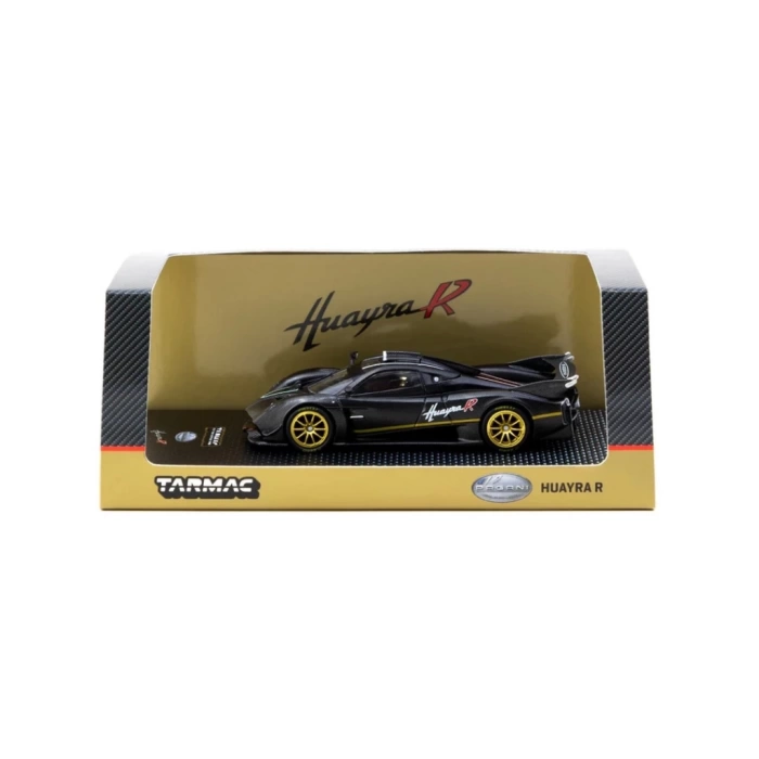Nessiworld  Tarmac Works 1/64 Pagani Huayra R Matt Black Carbon Fiber