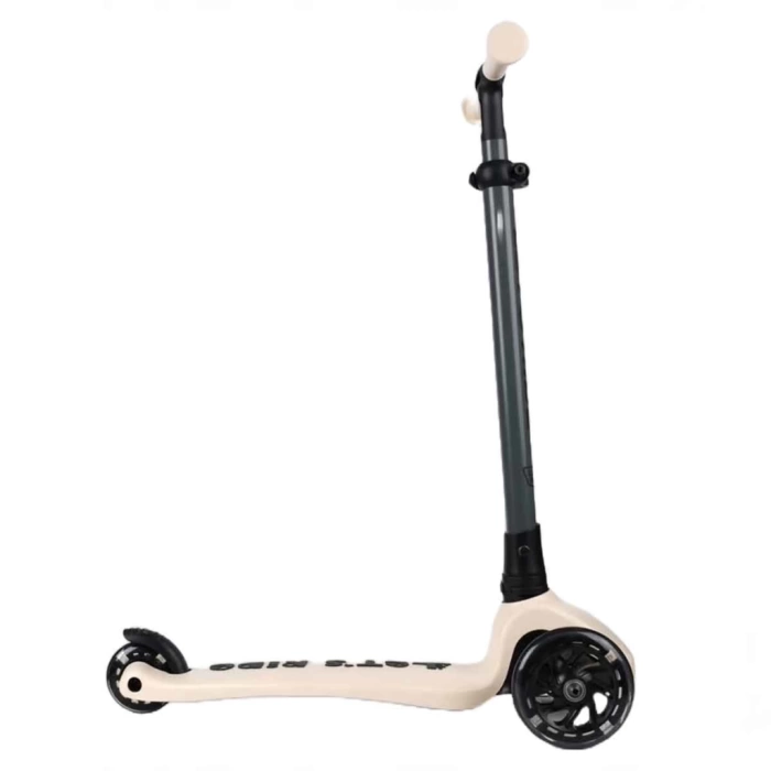 Nessiworld Lets Ride Two Işıklı Katlanabilir 3 Tekerlekli Scooter Bej