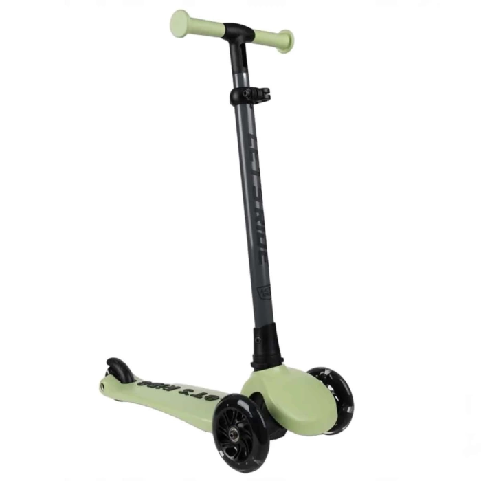 Nessiworld   Lets Ride Two Işıklı Katlanabilir 3 Tekerlekli Scooter Yeşil