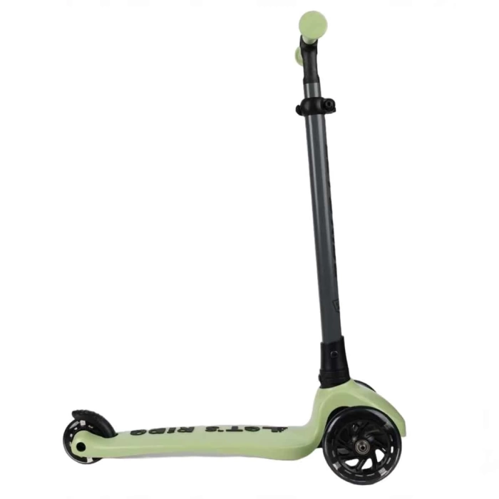 Nessiworld   Lets Ride Two Işıklı Katlanabilir 3 Tekerlekli Scooter Yeşil