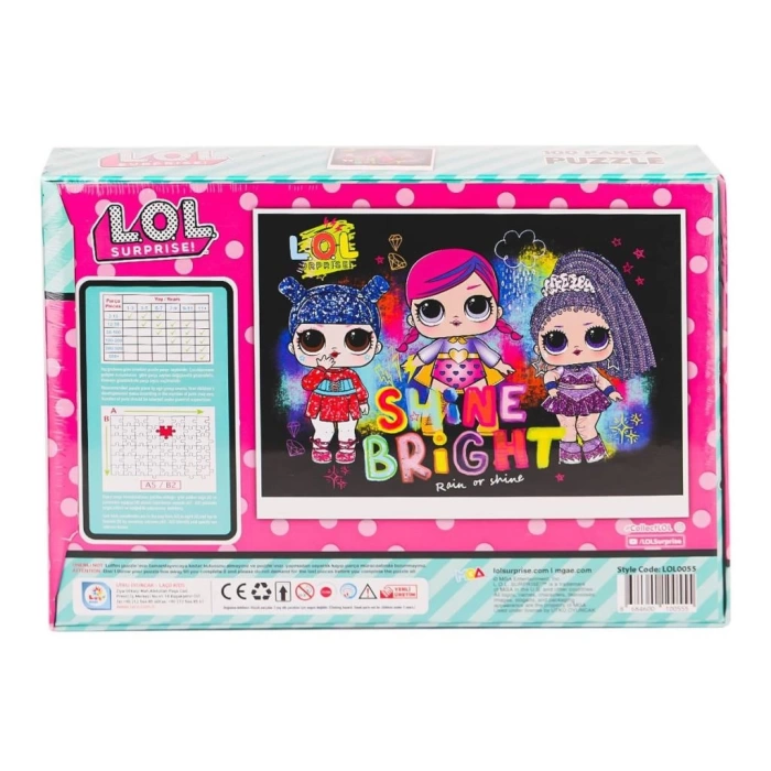 Nessiworld LOL0055 LOL 100 Parça Puzzle -Laçokids