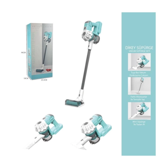 Nessiworld LS8807Q Vardem Dikey Elektrik Süpürgesi  Kapalı Kutu Yeşil-Gri  3 in1
