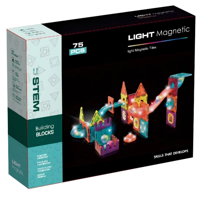 Nessiworld Magnetic Tiles Light Version 75 Parça