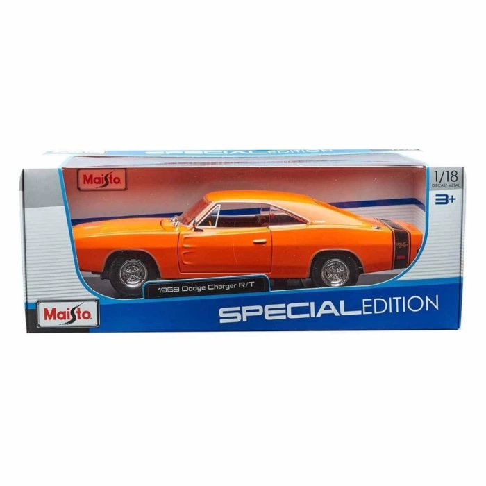 Nessiworld  MAIS 31387 1969 Dodge Charger RT 1: 18  Model Araba -Necotoys