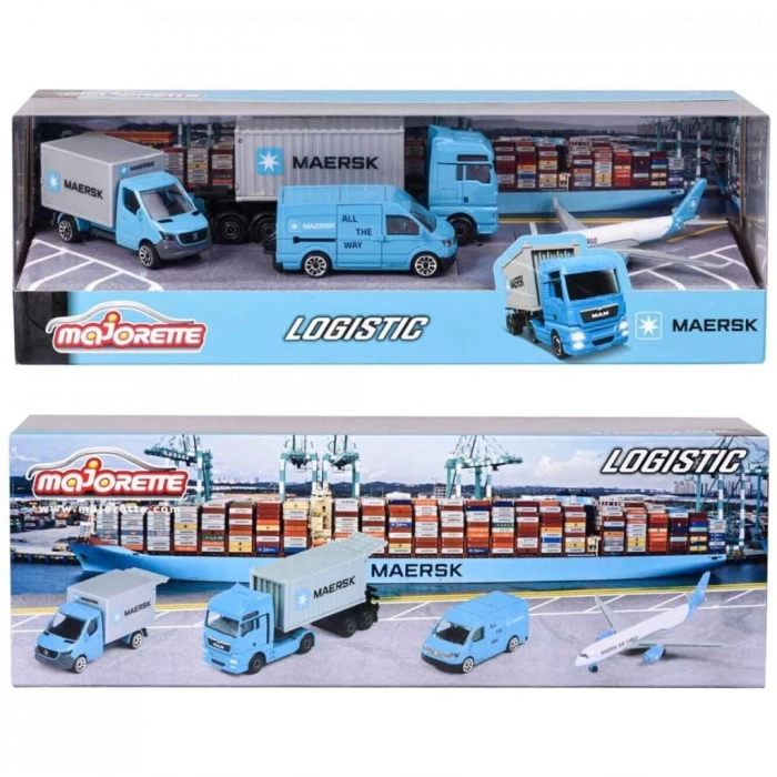 Nessiworld  Majorette Maersk Temalı Lojistik 4lü Koleksiyon Paketi
