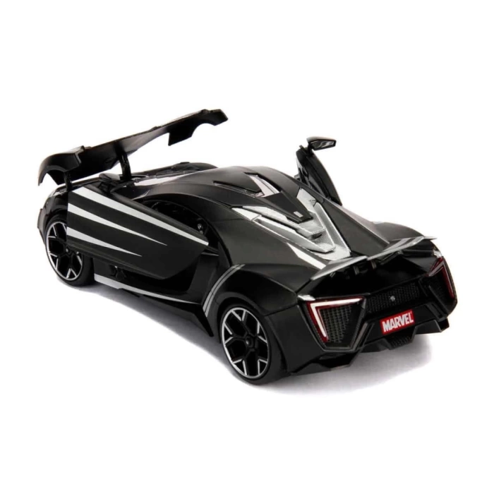 Nessiworld Marvel Avengers 1:24 Lykan Hypersport Model Araba ve Black Panther Figür