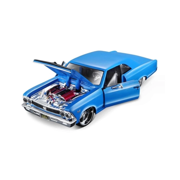 Nessiworld MAY 31333 1:24 1966 Chevrolet Chevelle SS 396 Model Araba -Necotoys