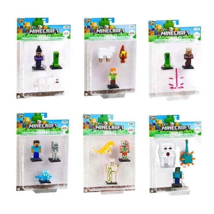 Nessiworld Minecraft 3D Figür Toppeez 3lü Set