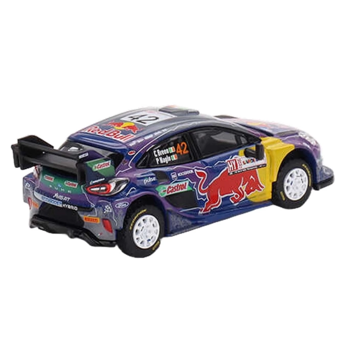 Nessiworld Mini GT 1/64 Ford Puma Rally1 M-Sport Ford WRT 2022 Rally Italia Sardegna Place