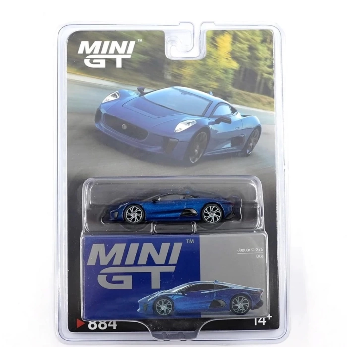 Nessiworld Mini GT 1/64 Jaguar C-X75 Blue