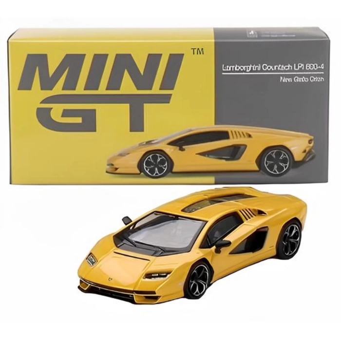 Nessiworld Mini Gt 1/64 Lamborghini Countach LPI 800-4 New Giallo Orion