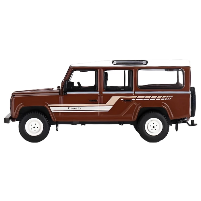 Nessiworld Mini GT 1/64 Land Rover Defender 110 1985 County Station Wagon Russet Brown