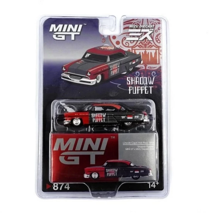 Nessiworld Mini GT 1/64 Lincoln Capri Hot Rod 1954 Shadow Puppet MINI GT x MIZU Diecast