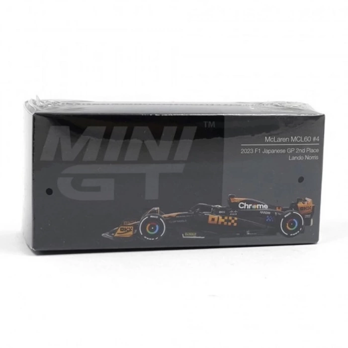 Nessiworld Mini GT 1/64 McLaren MCL60 #4 Lando Norris 2023 F1 2023 Japanese GP 2nd Place