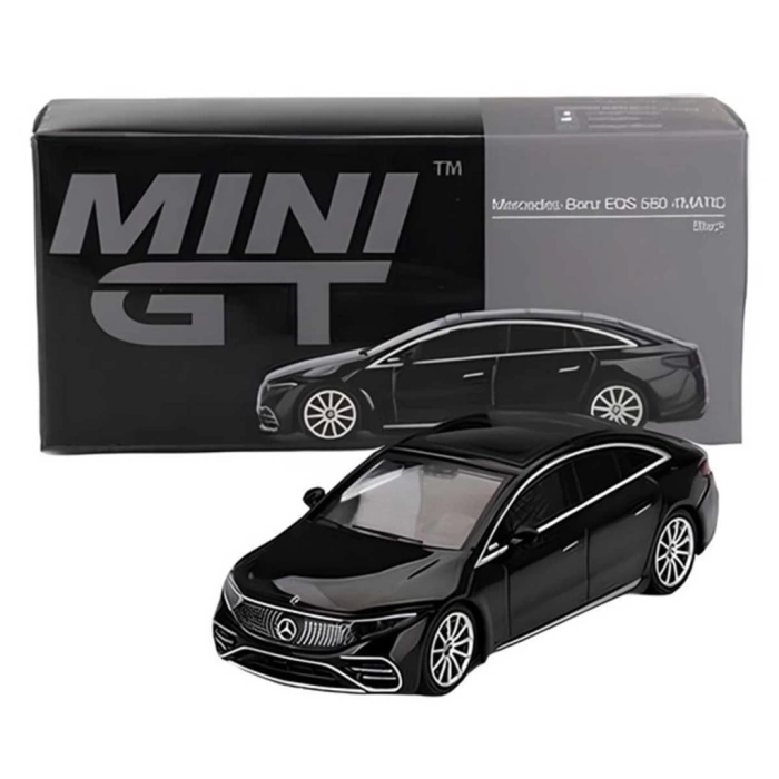 Nessiworld Mini Gt 1:64 Mercedes-Benz EQS 580 4MATIC Black