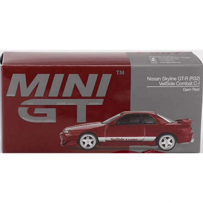 Nessiworld Mini GT 1/64 Nissan Skyline GT-R (R32) VeilSide Combat C-I Gem Red