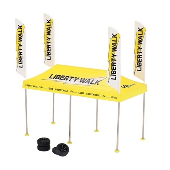 NessiWorld Mini GT 1/64 Paddock Service Tent Set - LB Racing