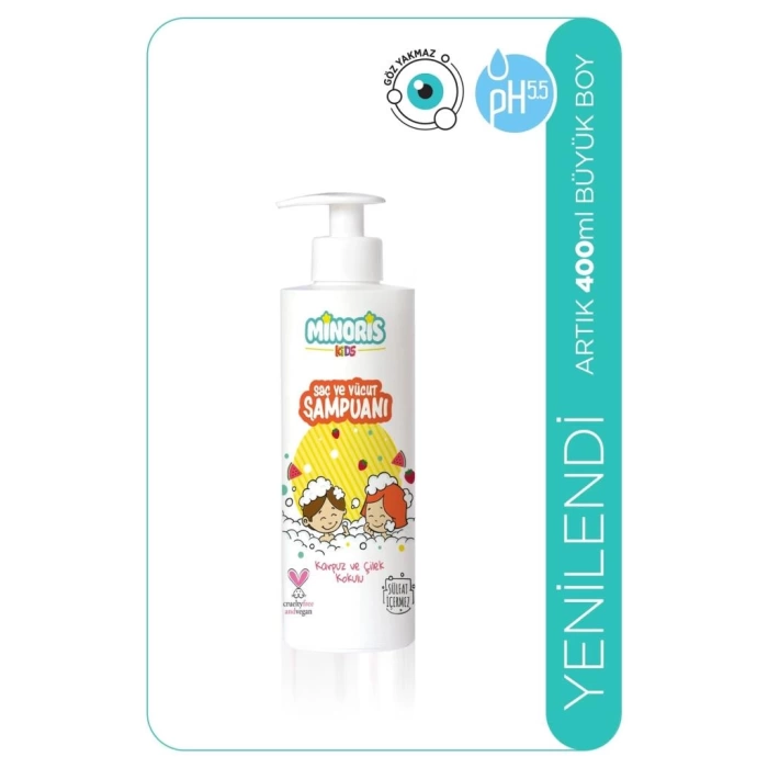 Nessiworld  Minoris Kids Organik Saç ve Vücut Şampuanı 400ml