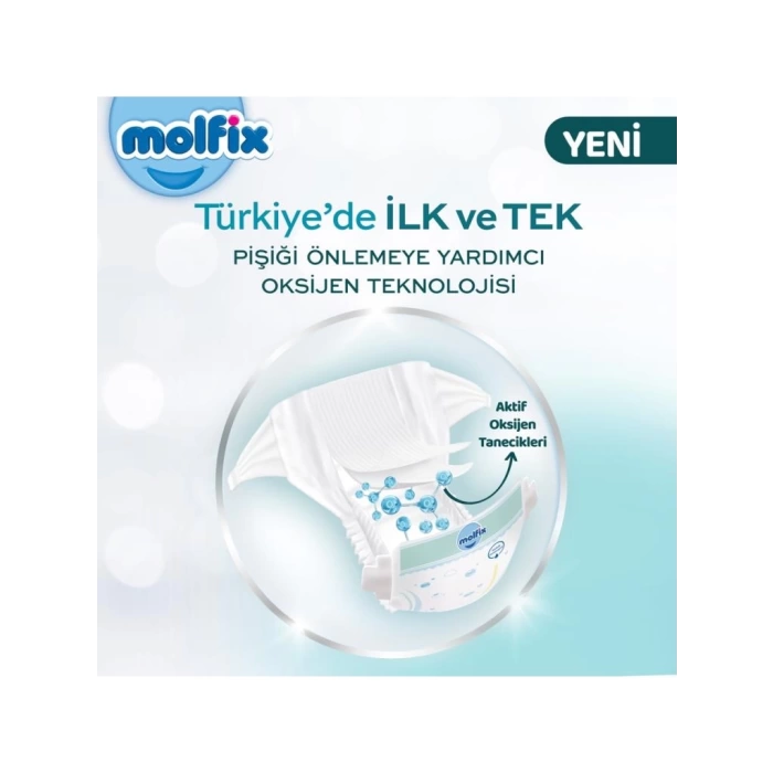 Nessiworld Molfix Premium Bebek Bezi Ultra Fırsat Paketi 6 Beden 15+ Kg 54 Adet