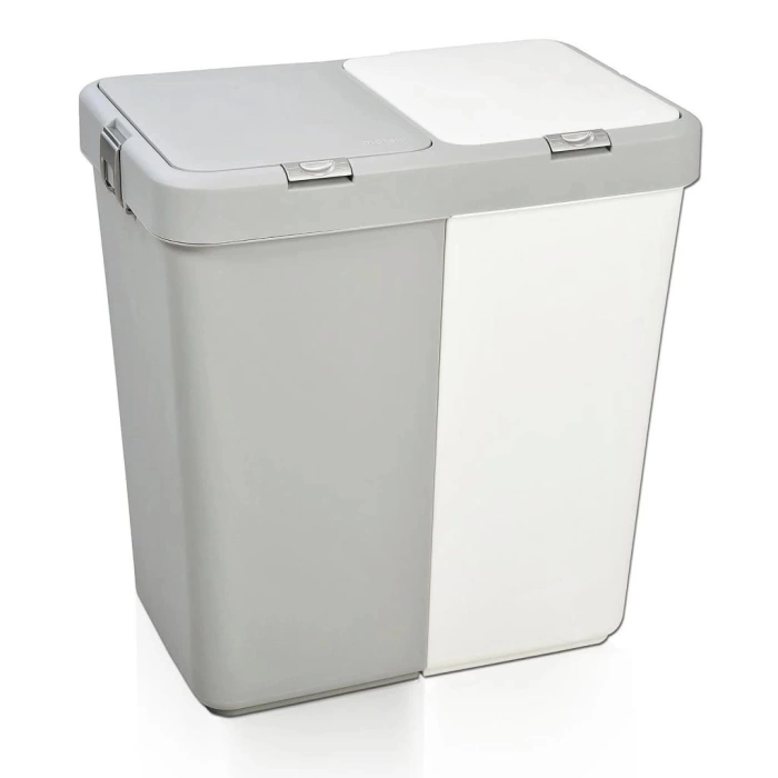 Nessiworld Motek Çok Amaçlı Çift Bölmeli 80 Litre Çamaşır Kirli Sepeti