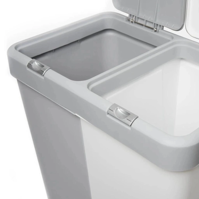 Nessiworld Motek Çok Amaçlı Çift Bölmeli 80 Litre Çamaşır Kirli Sepeti
